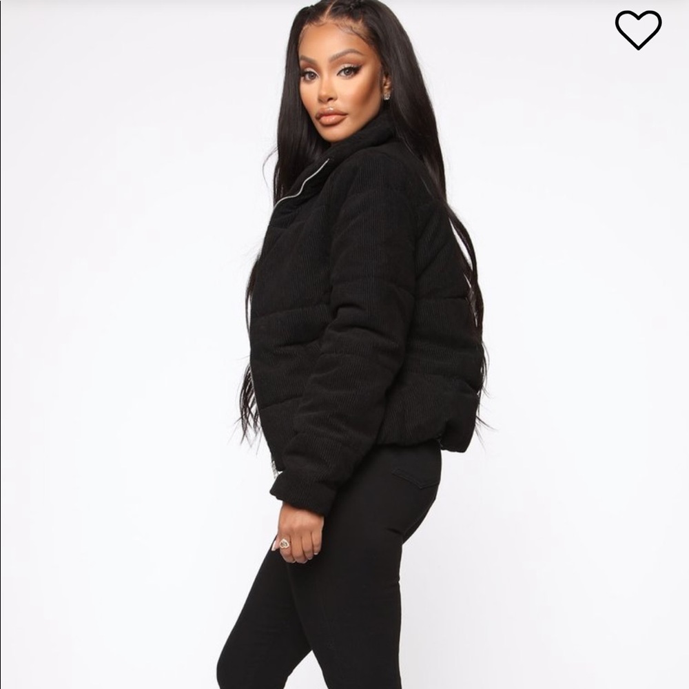 SOLD!Corduroy puffer jacket